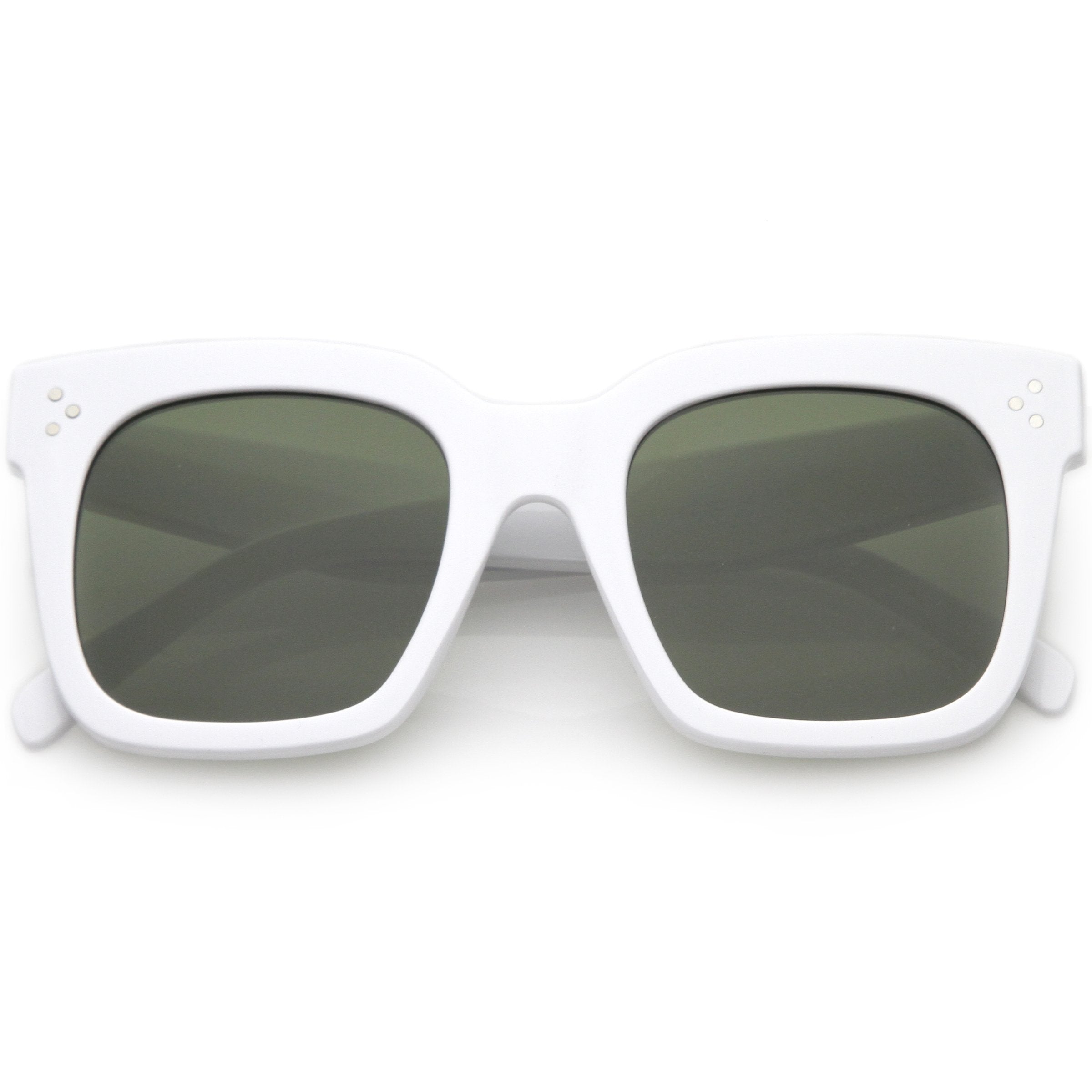 Oversize Horned Rim Sunglasses - Image 12