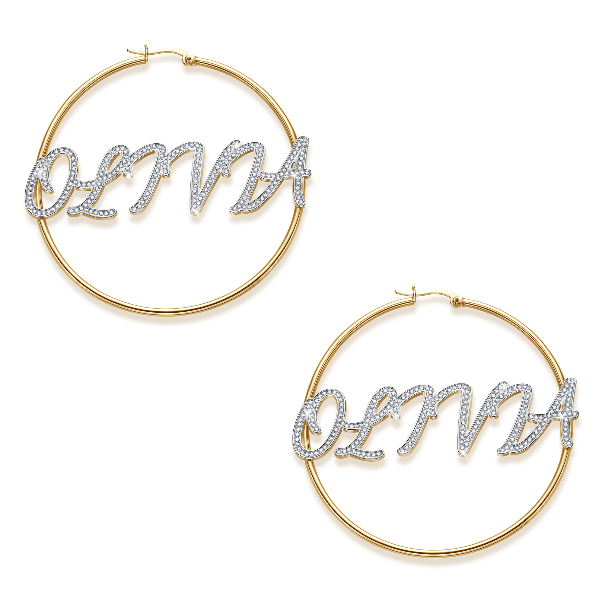 Personalized Name Hoop Earring