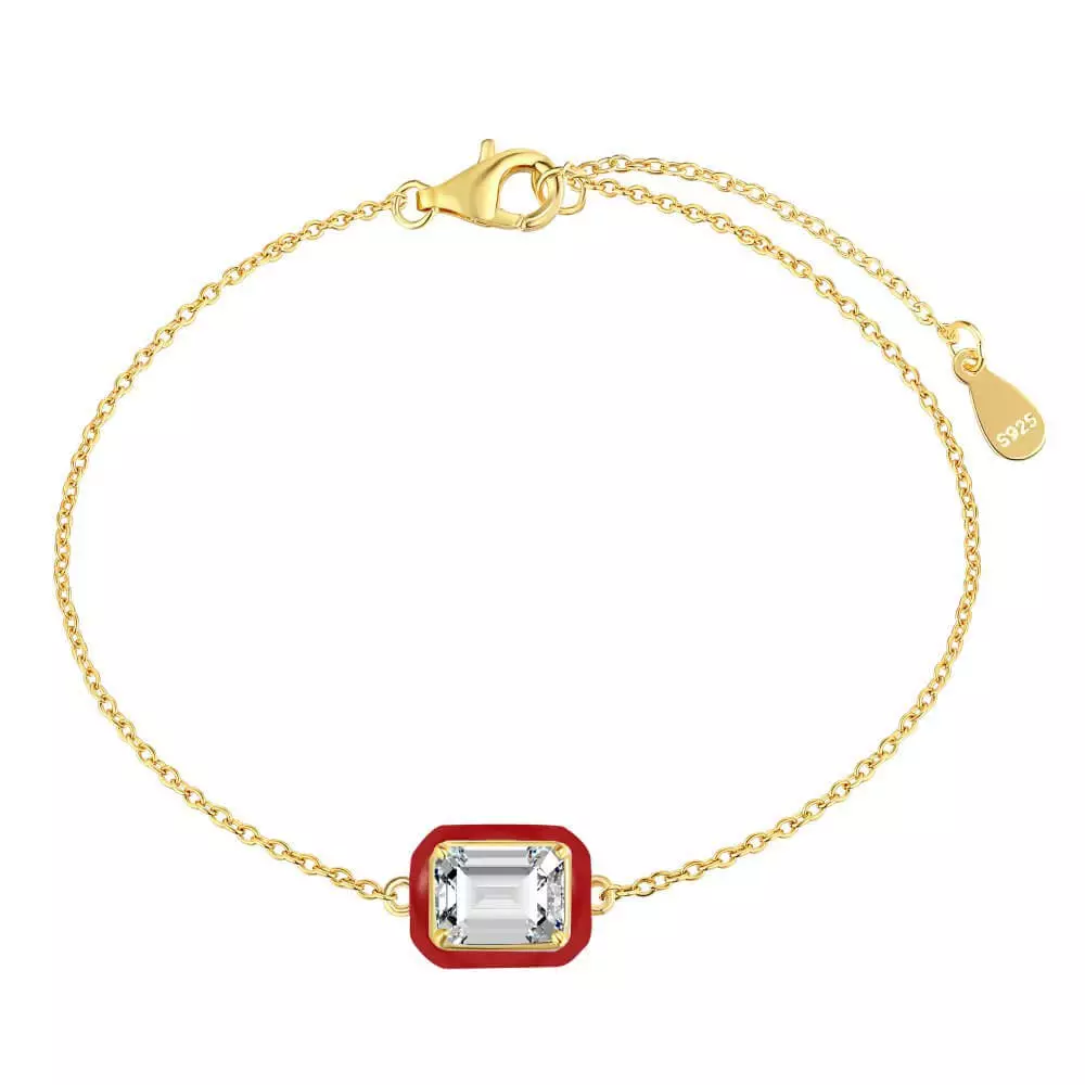 Enamel Candy Color Round Bracelet - Image 7
