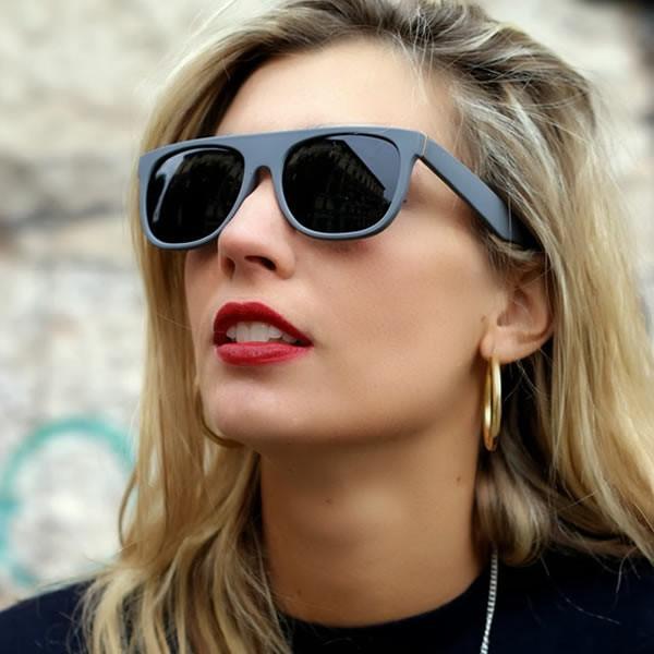 Super Flat Top Horned Rim Sunglasses - Image 13