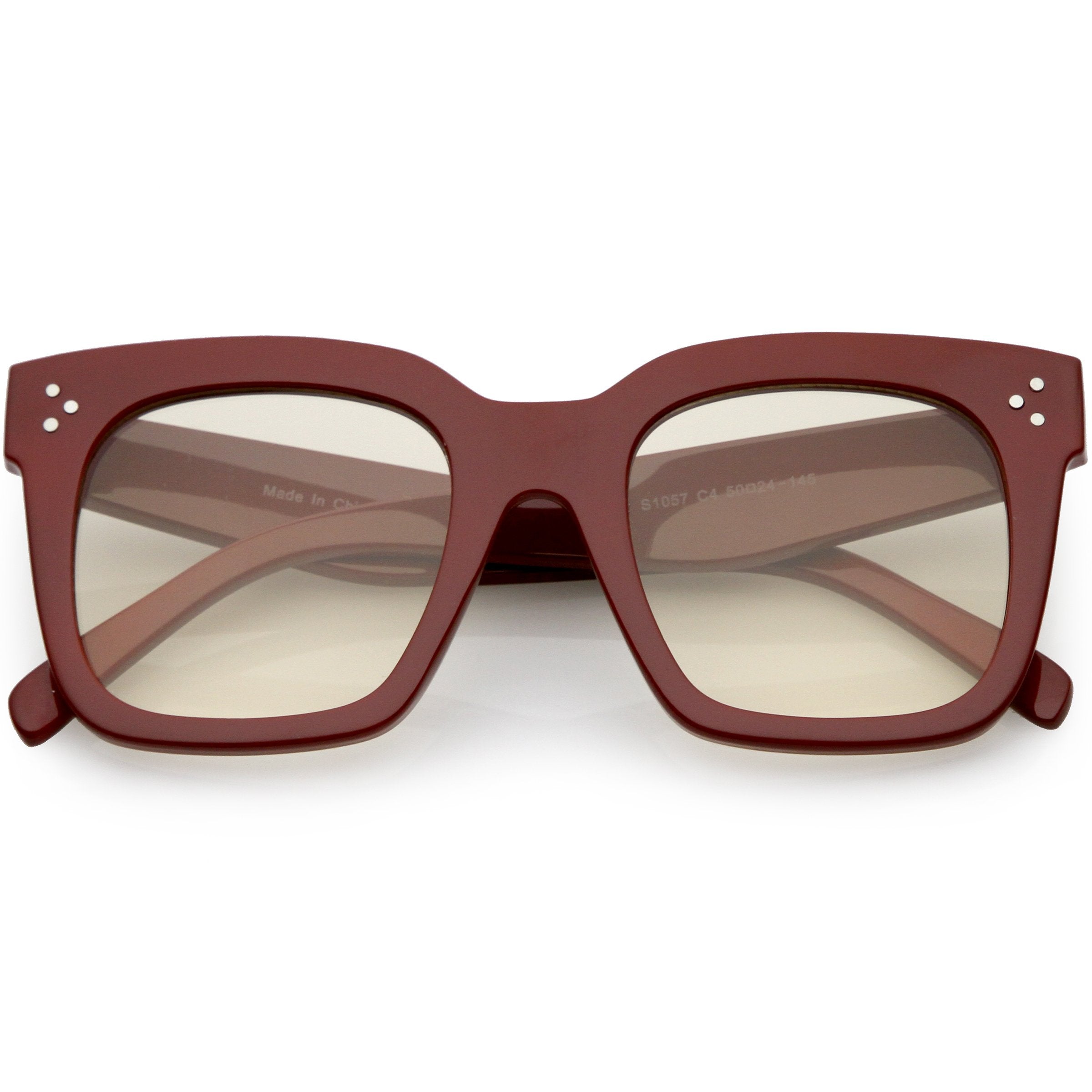 Oversize Horned Rim Sunglasses - Image 11