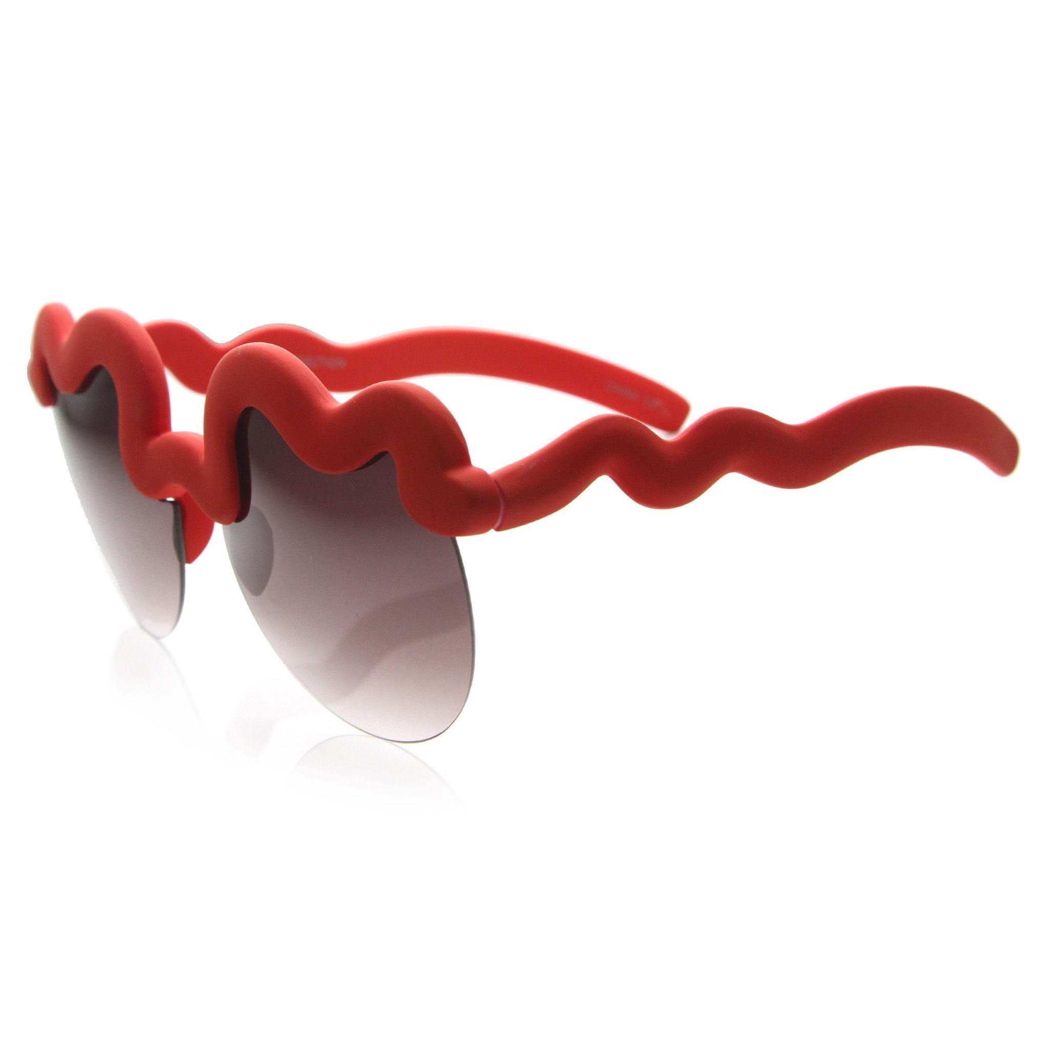 Squiggly Design Round Sunglasses - Image 2