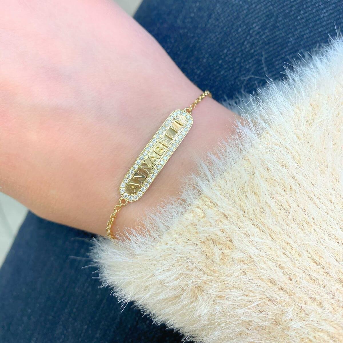 Sparkling Custom Name Bracelet - Image 3