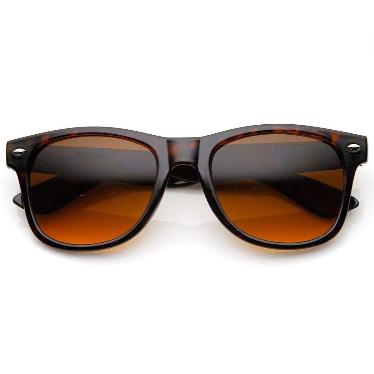Blue Blocking 80's Horned Rim Sunglasses - Image 4