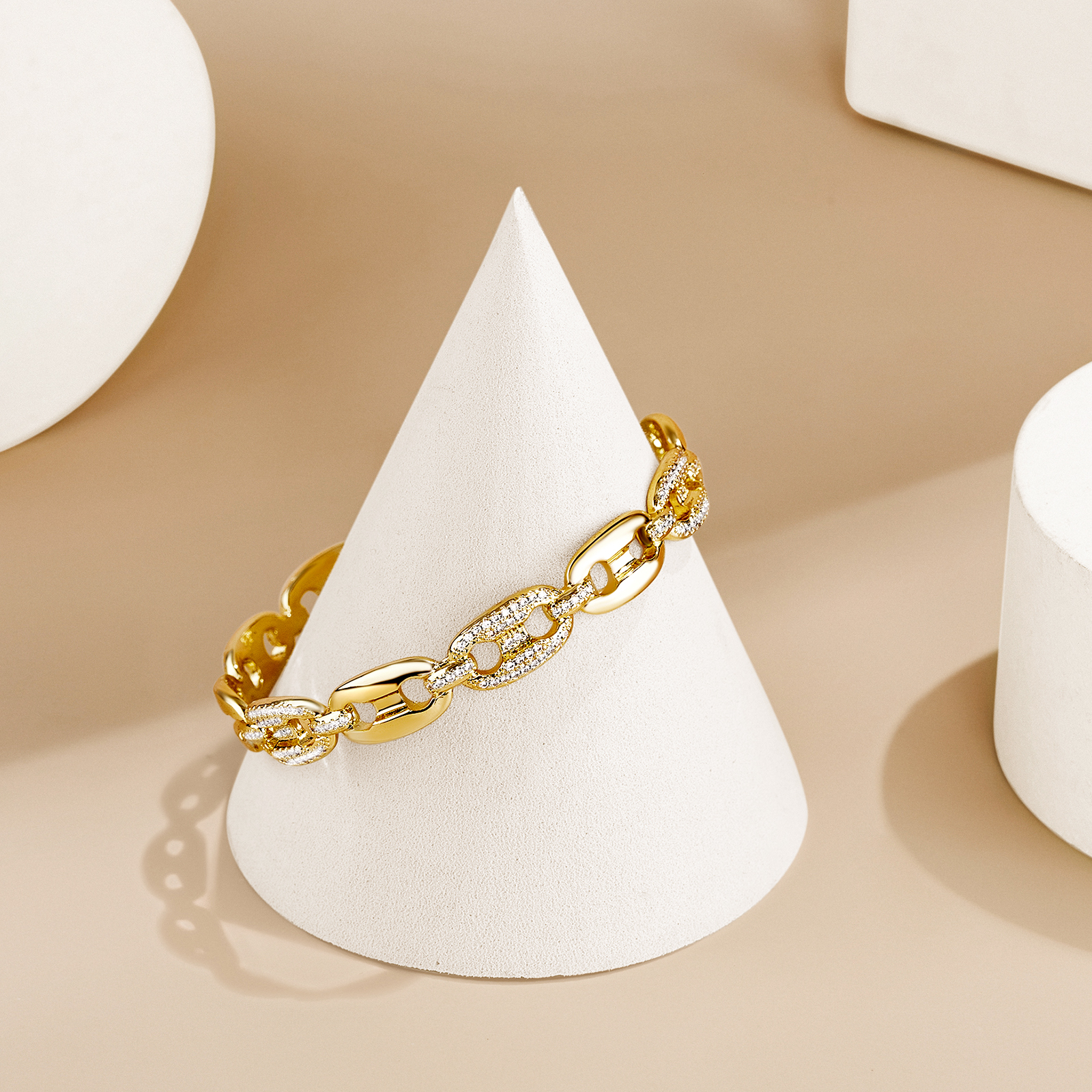 Gold Bracelet 14k Gold Plated Dainty Cuff Bracelets - Image 6