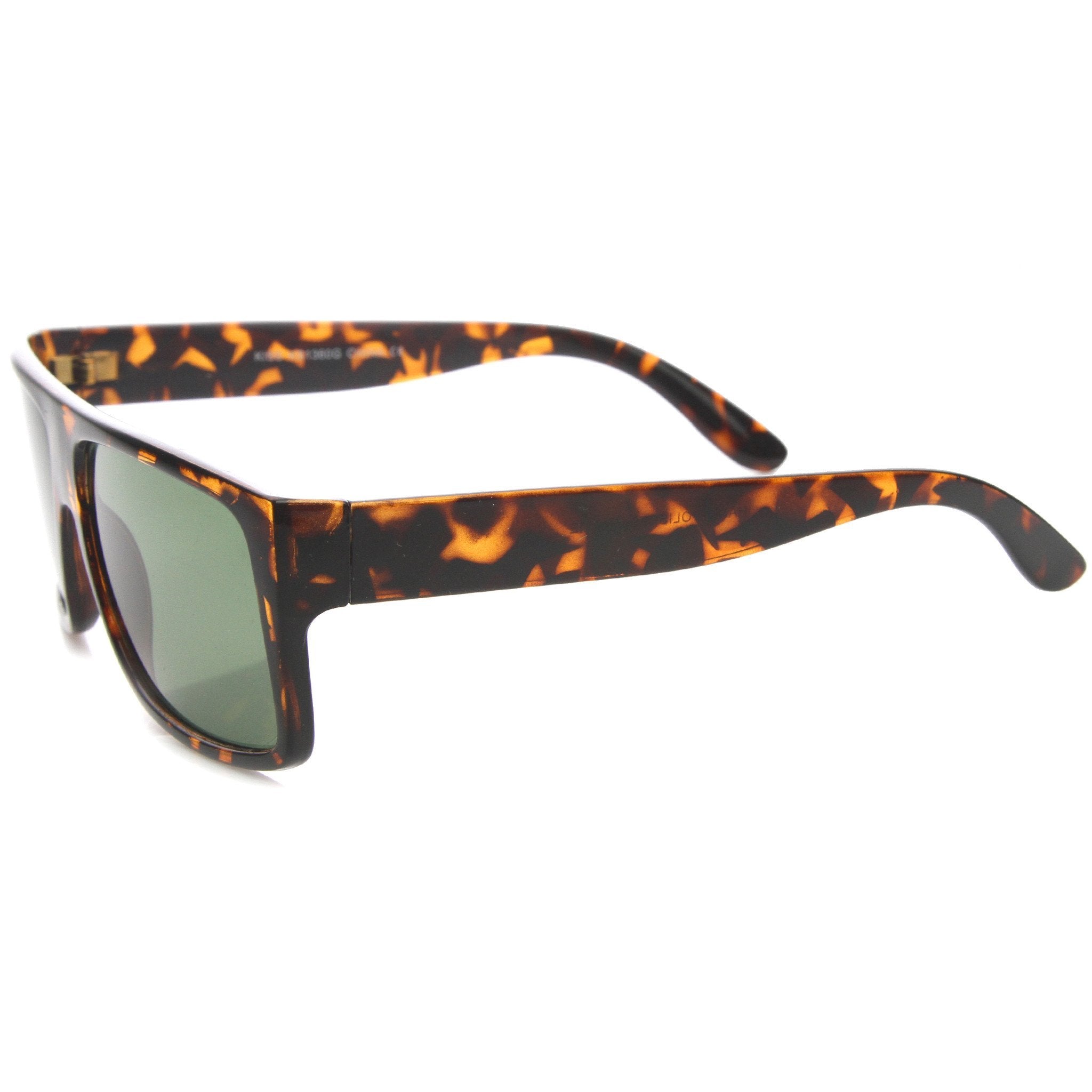 Streetwear Rectangle Flat Top Block Sunglasses - Image 6