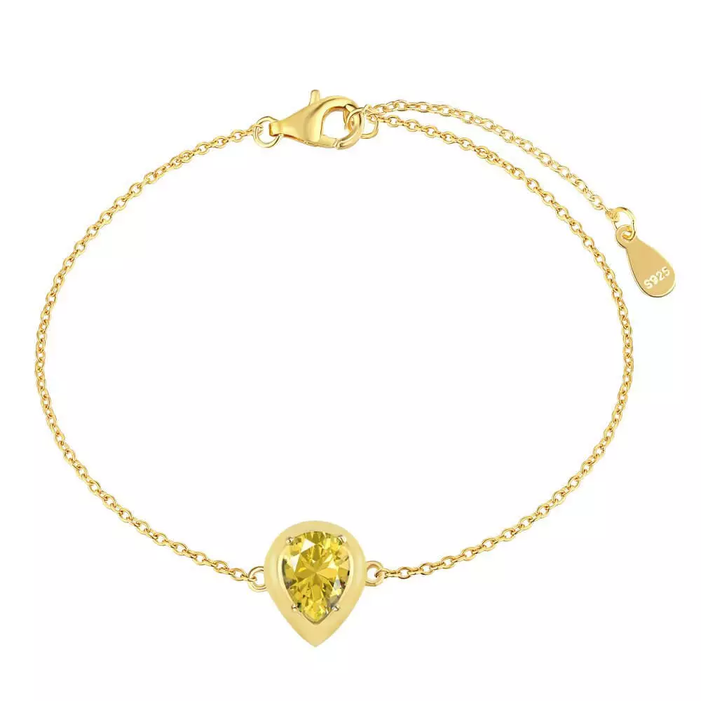 Enamel Macaron Round Water Drop Bracelet