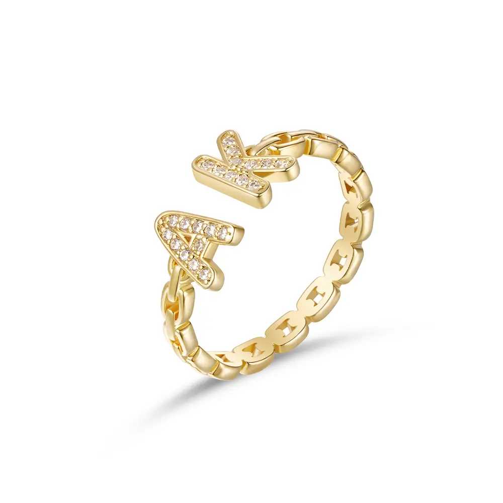 Personalized Letter Ring