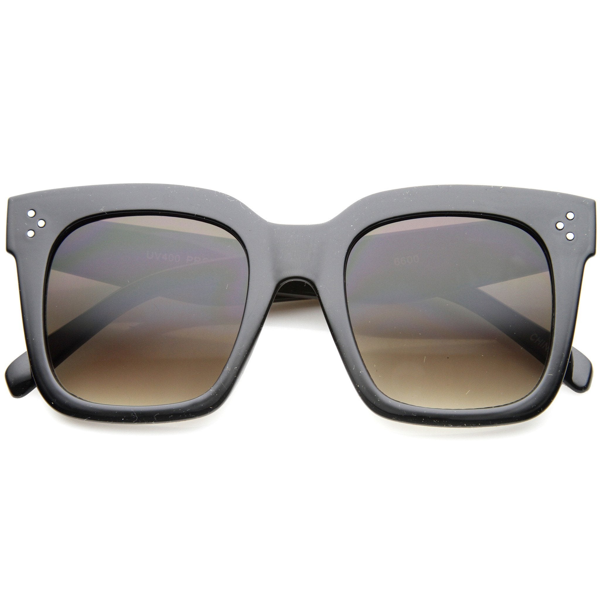 Oversize Horned Rim Sunglasses - Image 8