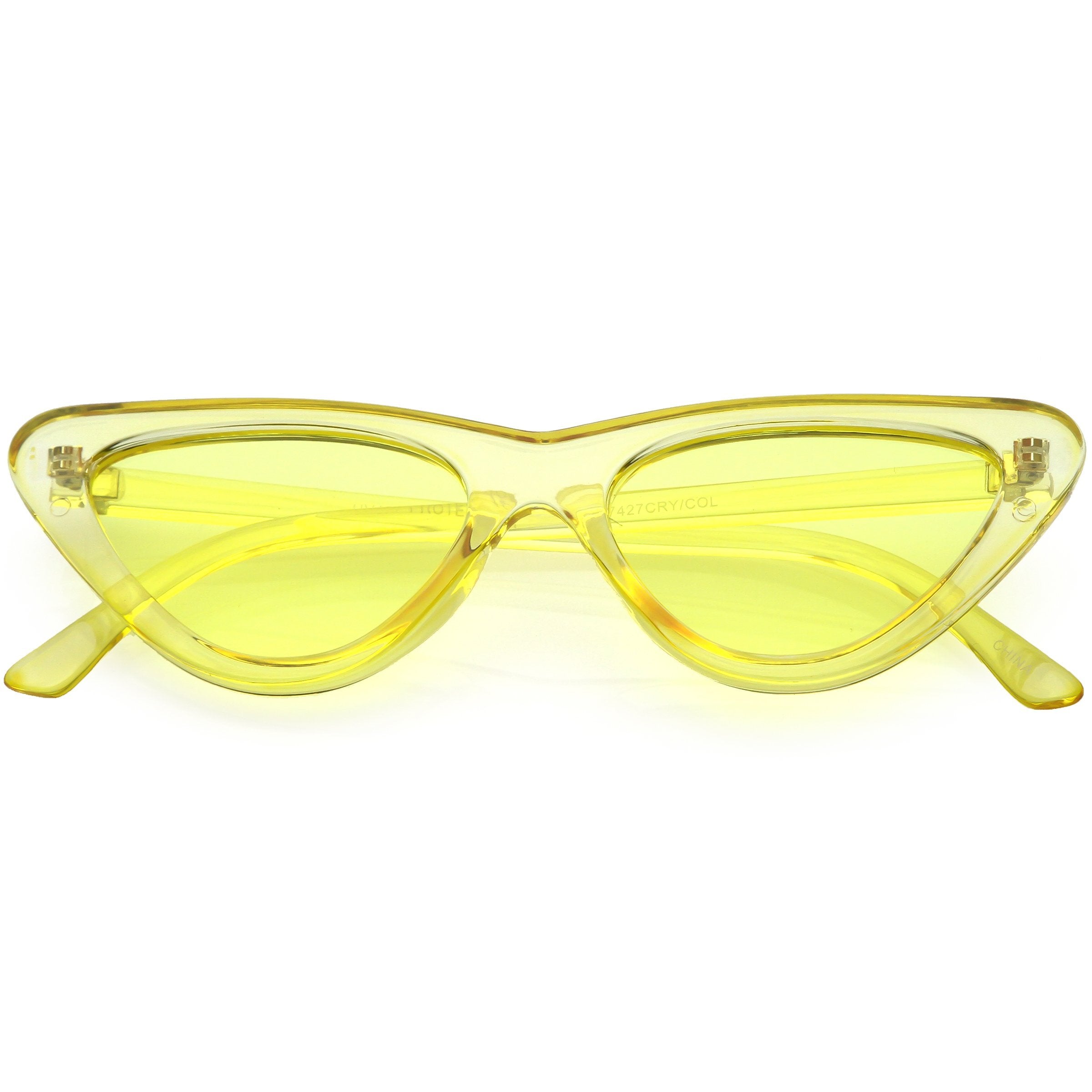 Colorful Retro Festival Cat Eye Sunglasses - Image 4