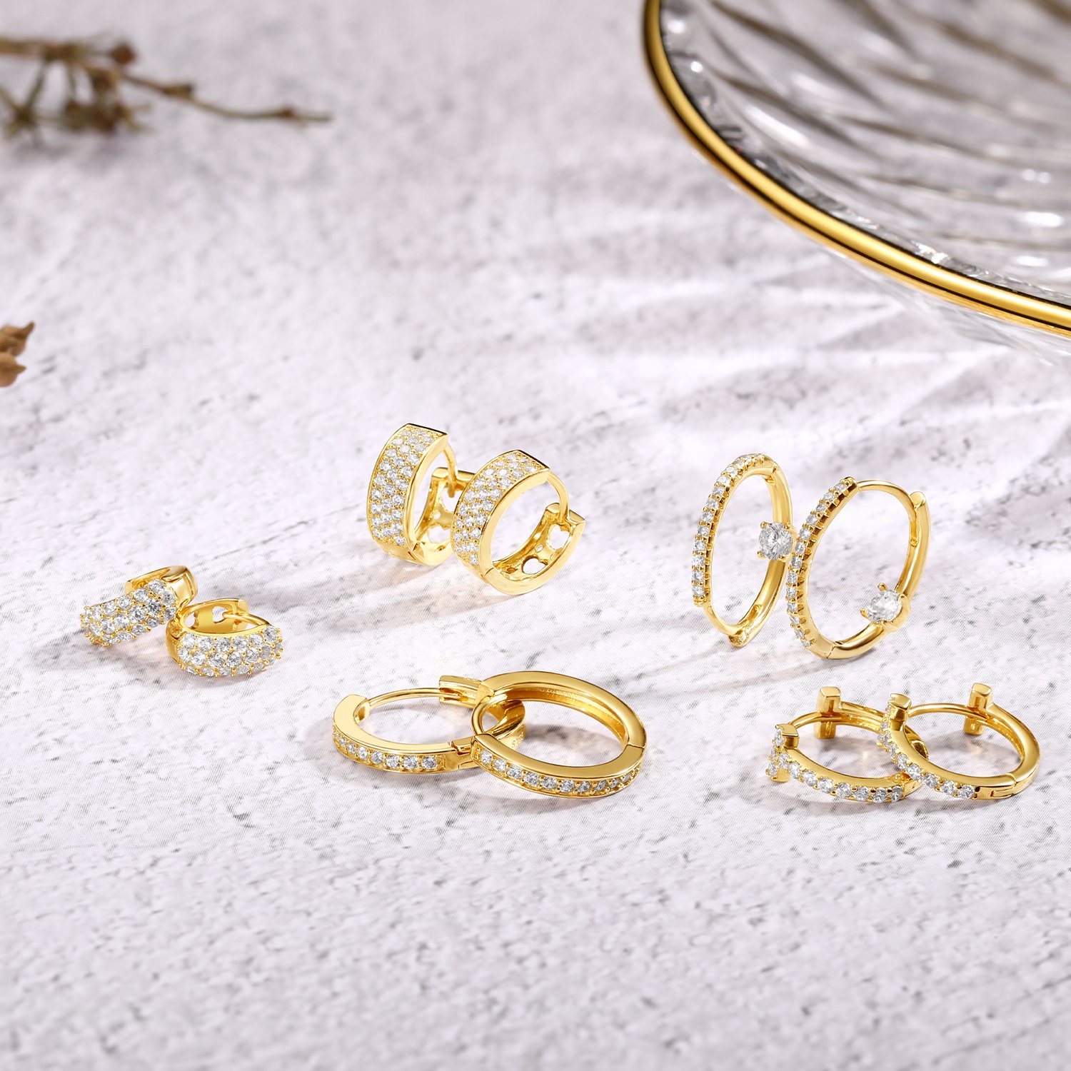 "Forever Lasting" Sterling Silver Hoop Earrings - Image 4